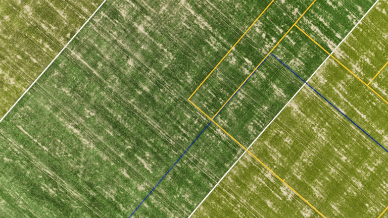 Nieuwe kunstgras korfbal- en tennisvelden bij SV Triaz in Amsterdam. Aangelegd door Finovi